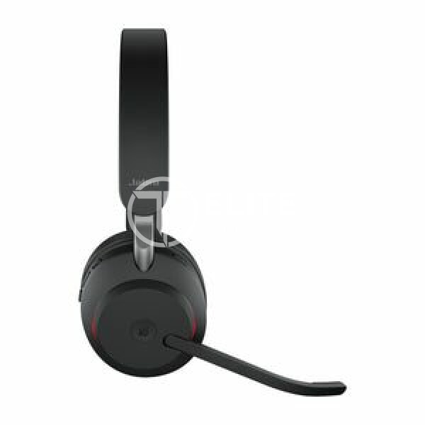Jabra Evolve2 65 MS Stereo - Auricular - en oreja - Bluetooth - inalámbrico - USB-A - aislamiento de ruido - negro - Certificado para Equipos de Microsoft - en Elite Center