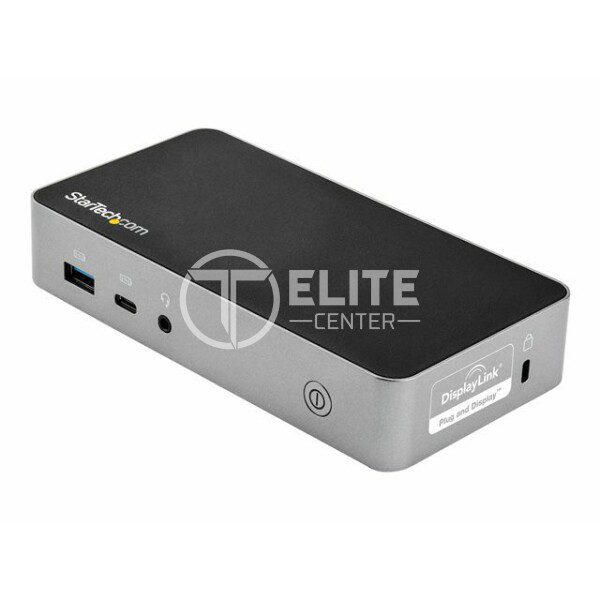 StarTech Docking Station USB-C de 2 Puertos HDMI para Monitor Doble - con Entrega de Alimentación PD de 60W - para Mac y Windows - Estación de conexión - USB-C 3.1 - 2 x HDMI - GigE - 90 vatios - en Elite Center