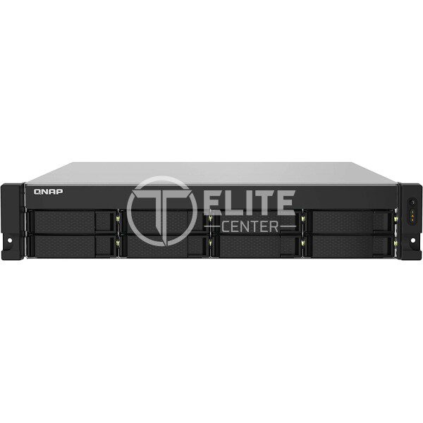 QNAP TS-832PXU-RP - Servidor NAS - 8 compartimentos - montaje en bastidor - SATA 6Gb/s - RAID 0, 1, 5, 6, 10, 50, JBOD, 60 - RAM 4 GB - 2.5 Gigabit Ethernet / 10 Gigabit Ethernet - iSCSI soporta - 2U - en Elite Center