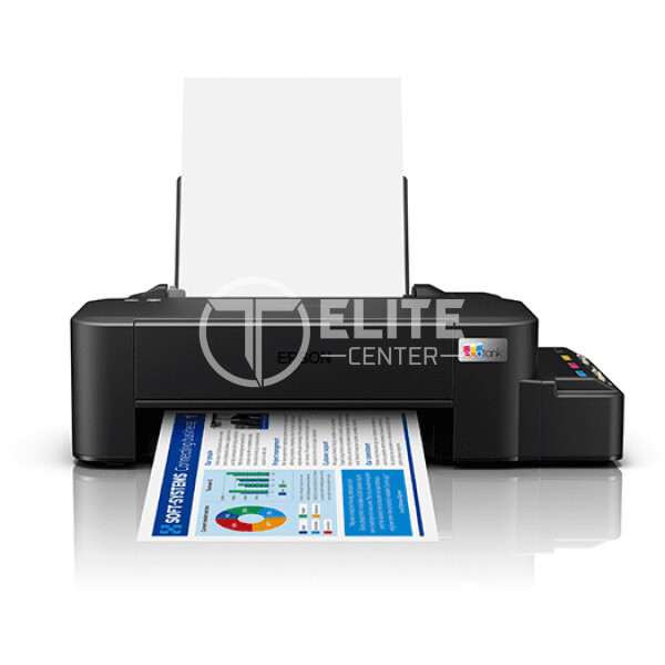 Epson EcoTank L121 - Workgroup printer - 216 x 1200 mm - hasta 9 ppm (mono) - hasta 4.8 ppm (color) - capacidad: 100 sheets - USB 2.0 - en Elite Center