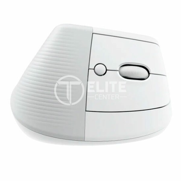 Logitech Lift Vertical Ergonomic Mouse - Ratón vertical - ergonómico - 6 botones - inalámbrico - Bluetooth, 2.4 GHz - receptor de USB Logitech Logi Bolt - blanco hueso - en Elite Center