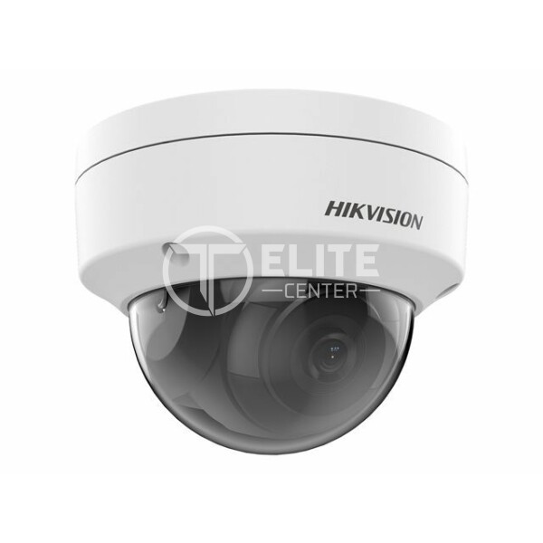 Hikvision Value Series Hikvision Value Series - Cámara de vigilancia de red - cúpula - resistente al polvo / resistente al agua / antivandalismo - color (Día y noche) - 2 MP - 1920 x 1080 - montaje M12 - focal fijado - LAN 10/100 - MJPEG, H.264, H.265, H.265+, H.264+ - CC 12 V / PoE - en Elite Center