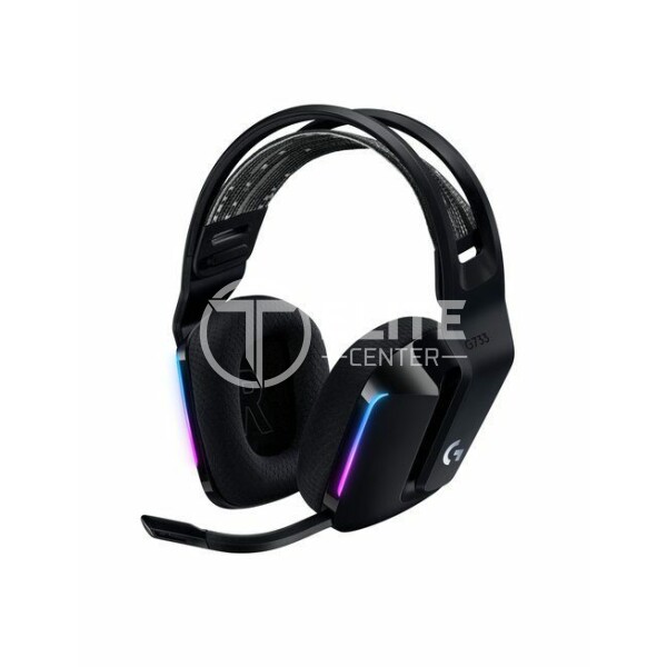 Logitech G733 LIGHTSPEED Wireless RGB Gaming Headset - Auricular - 7.1 canales - tamaño completo - 2,4 GHz - inalámbrico - negro - en Elite Center