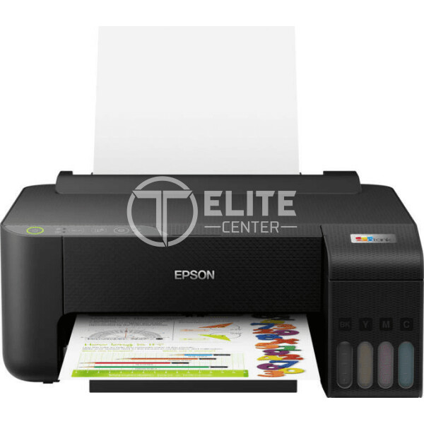 Epson EcoTank L1250 - Workgroup printer - 215.9 x 355.6 mm - hasta 10 ppm (mono) - hasta 5 ppm (color) - capacidad: 100 sheets - USB 2.0 / Wi-Fi - en Elite Center
