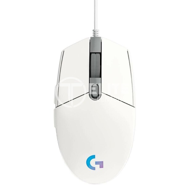 Logitech Gaming Mouse G203 LIGHTSYNC - Ratón - óptico - 6 botones - cableado - USB - blanco - en Elite Center