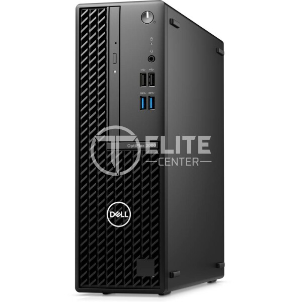 Dell OptiPlex 3000 - SFF - Core i5 12500 / 3 GHz - RAM 8 GB - SSD 512 GB - NVMe, Class 35 - UHD Graphics 770 - GigE - Win 10 Pro (incluye Licencia de Win 11 Pro) - monitor: ninguno - negro - BTS - con 3 años de Hardware Service with Onsite - en Elite Center